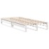 Estructura de cama sin colchón madera maciza blanca 90x190