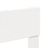 Estructura de cama sin colchón madera maciza blanca 90x190