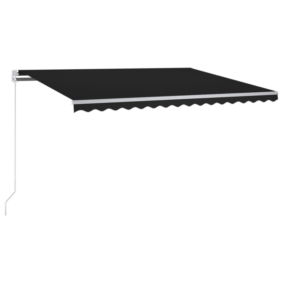 Toldo automático LED sensor de viento gris antracita 300x250