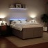 Cama box spring con colchón terciopelo gris claro 160x200