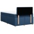 Cama box spring con colchón tela azul 120x190