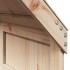 Cama alta con techo madera maciza de pino 90x190