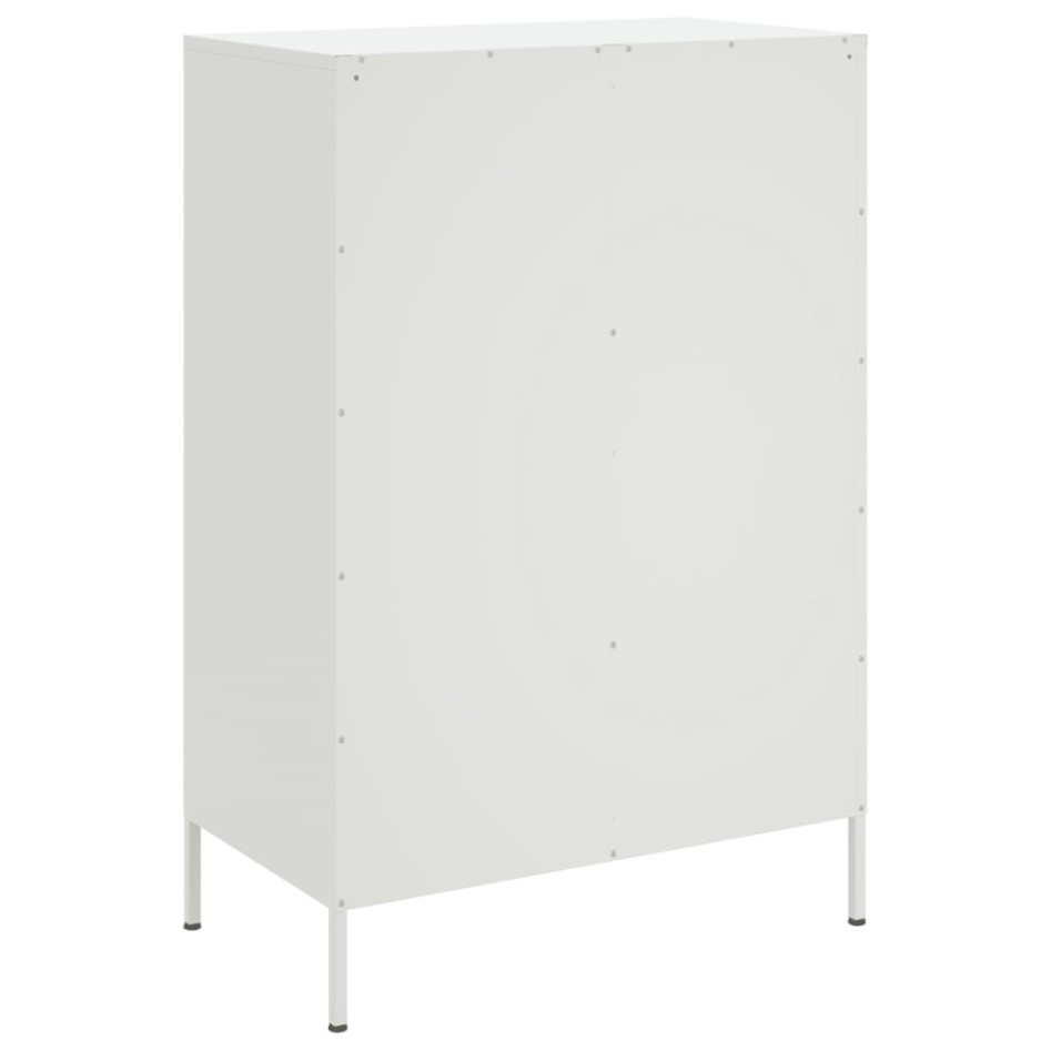 Aparador acero blanco 68x39x101,5