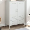 Aparador acero blanco 68x39x101,5 cm