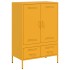 Aparador acero amarillo mostaza 68x39x101,5