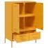 Aparador acero amarillo mostaza 68x39x101,5