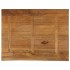 Tablero de mesa borde natural madera maciza mango 110x80x2,5