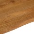 Tablero de mesa borde natural madera maciza mango 110x80x2,5
