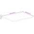 Tablero de mesa borde natural madera maciza mango 110x80x2,5