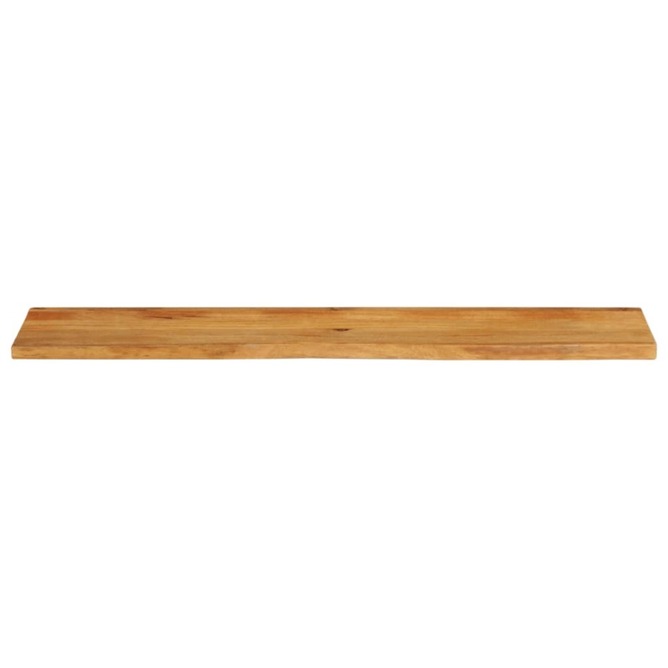 Tablero de mesa borde natural madera maciza mango 180x20x3,8