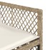 Set comedor de jardín 5 pzas con cojines ratán sintético