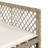 Set comedor de jardín 7 pzas con cojines ratán sintético