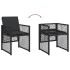 Set de comedor de jardín 9 pzas y cojines ratán sintético