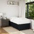 Estructura de cama sin colchón terciopelo negro 80x200