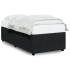 Estructura de cama sin colchón terciopelo negro 80x200