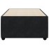 Estructura de cama sin colchón terciopelo negro 80x200