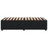 Estructura de cama sin colchón terciopelo negro 80x200