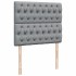 Cama box spring con colchón tela gris claro 120x200