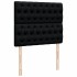Cama box spring con colchón tela negro 120x200