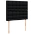 Cama box spring con colchón tela negro 120x200
