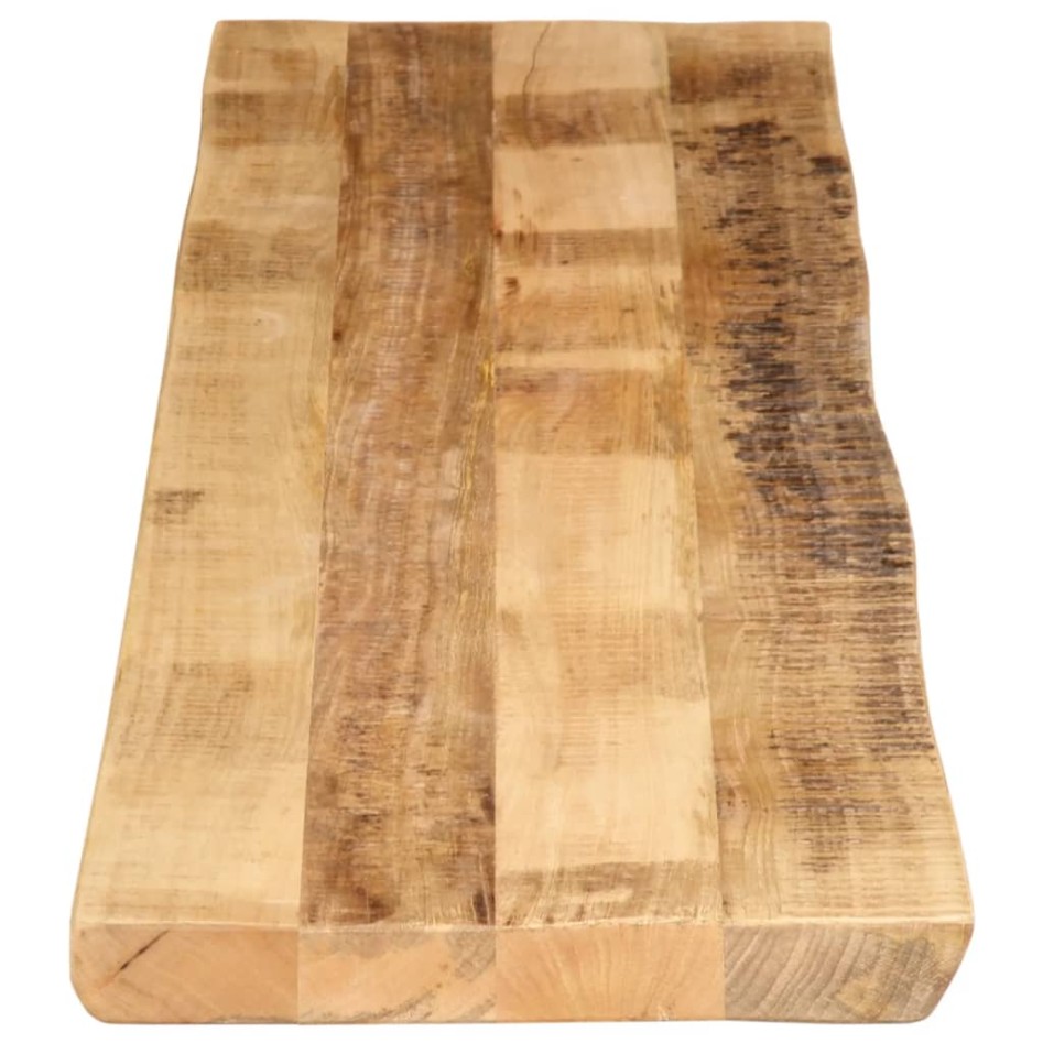 Tablero de mesa borde natural madera maciza mango 160x40x2,5