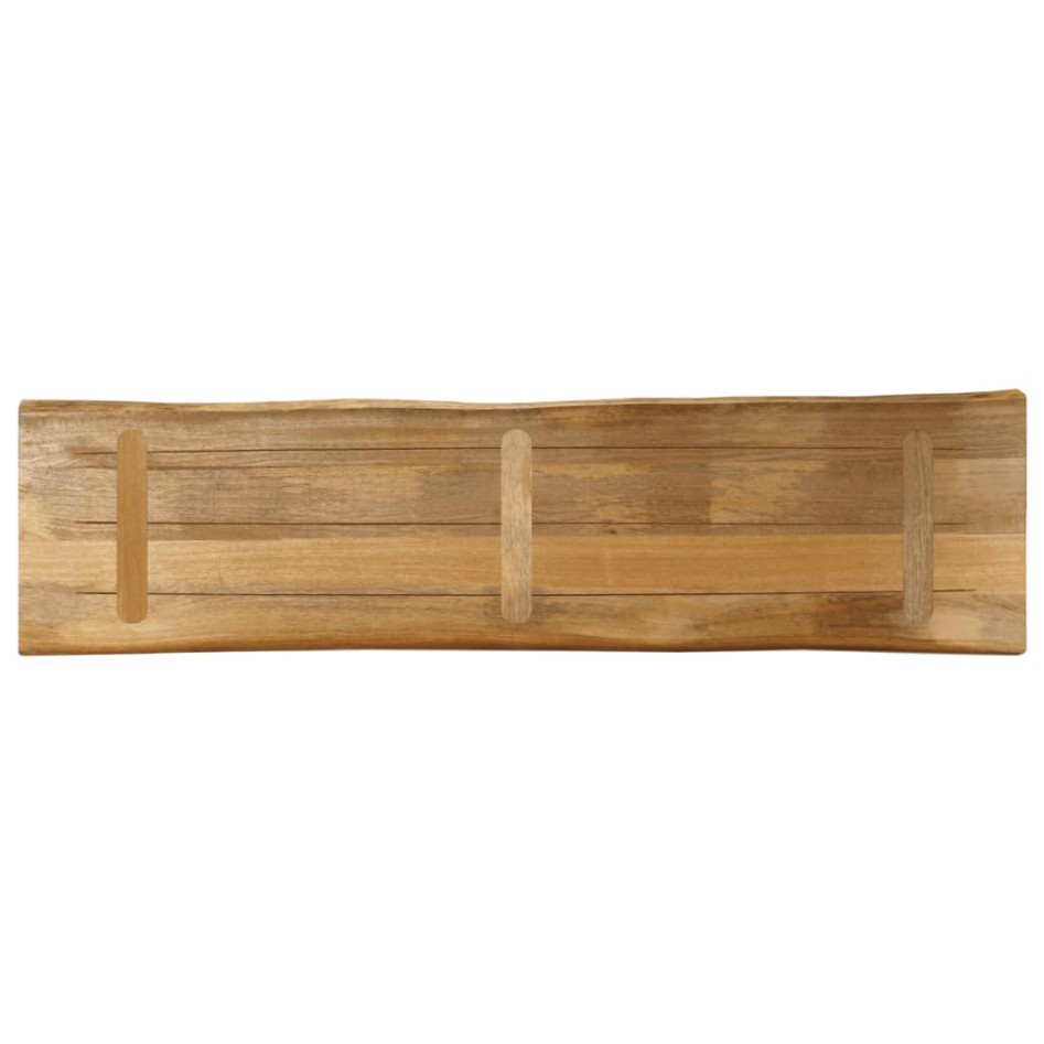 Tablero de mesa borde natural madera maciza mango 160x40x2,5