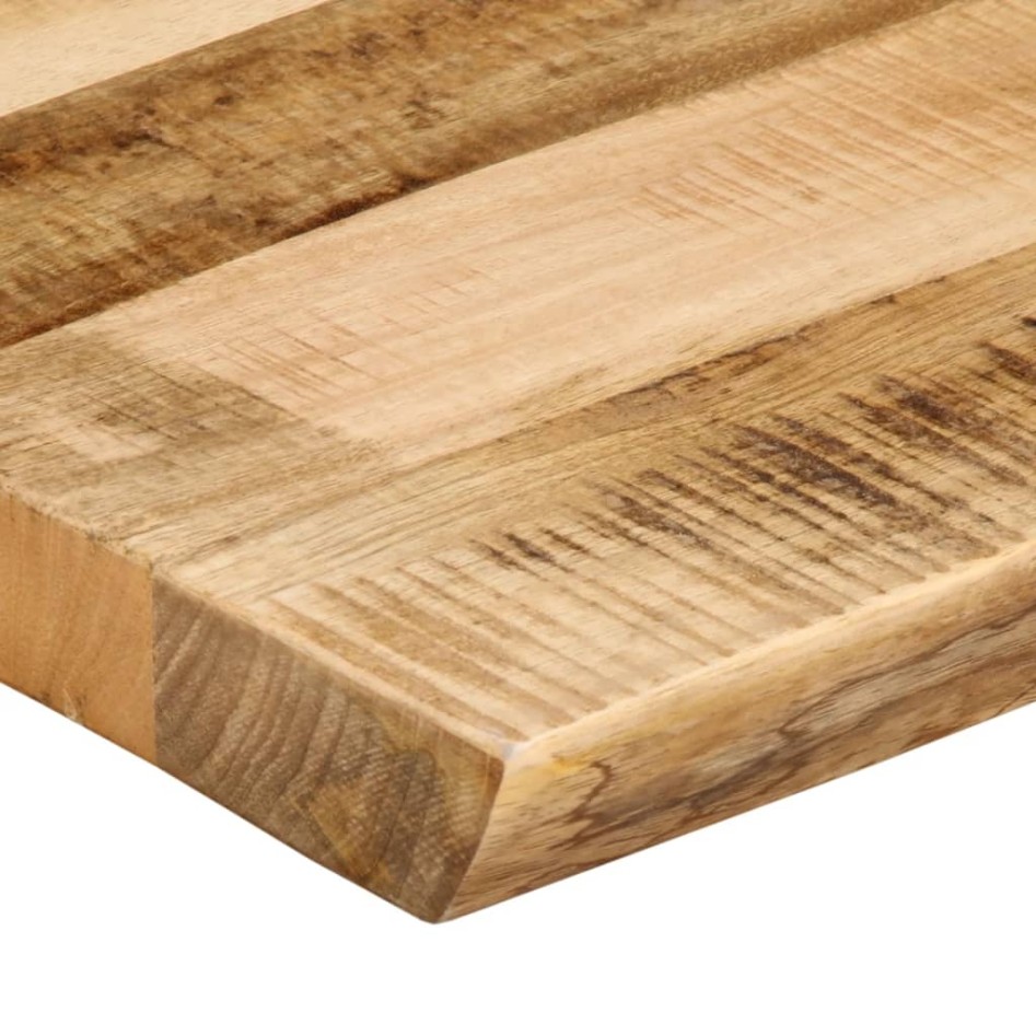 Tablero de mesa borde natural madera maciza mango 160x40x2,5