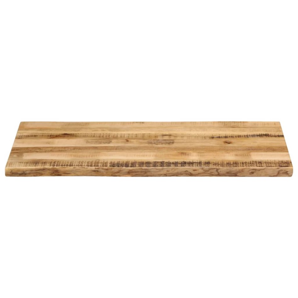 Tablero de mesa borde natural madera maciza mango 120x60x2,5