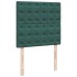 Cama box spring con colchón terciopelo verde oscuro 80x200
