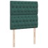 Cama box spring con colchón terciopelo verde oscuro 90x200