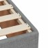 Cama box spring con colchón tela gris claro 90x190