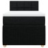 Cama box spring con colchón tela negro 90x190