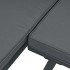 Set de sofás de jardín con cojines 4 piezas aluminio