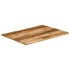 Tablero de mesa borde natural madera mango rugosa 100x80x3,8