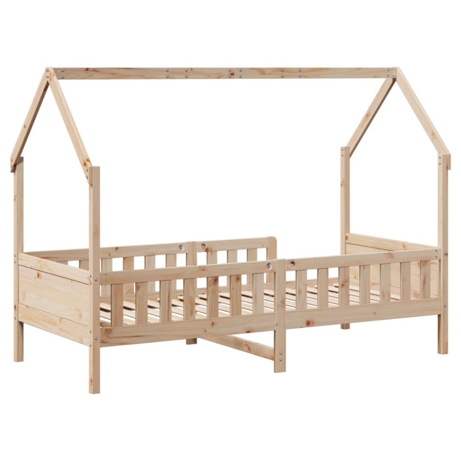 Cama con forma de casa para niños madera maciza pino 90x190