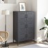 Aparador de acero gris antracita 68x39x113