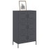 Aparador de acero gris antracita 68x39x113