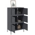Aparador de acero gris antracita 68x39x113