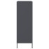 Aparador de acero gris antracita 68x39x113