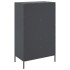 Aparador de acero gris antracita 68x39x113