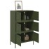 Aparador de acero verde oliva 68x39x113