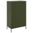 Aparador de acero verde oliva 68x39x113