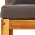 Set sofás de jardín con cojines 4 pzas madera maciza de