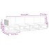 Set sofás de jardín con cojines 4 pzas madera maciza de