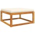 Set de sofás de jardín con cojines 6 pzas madera maciza