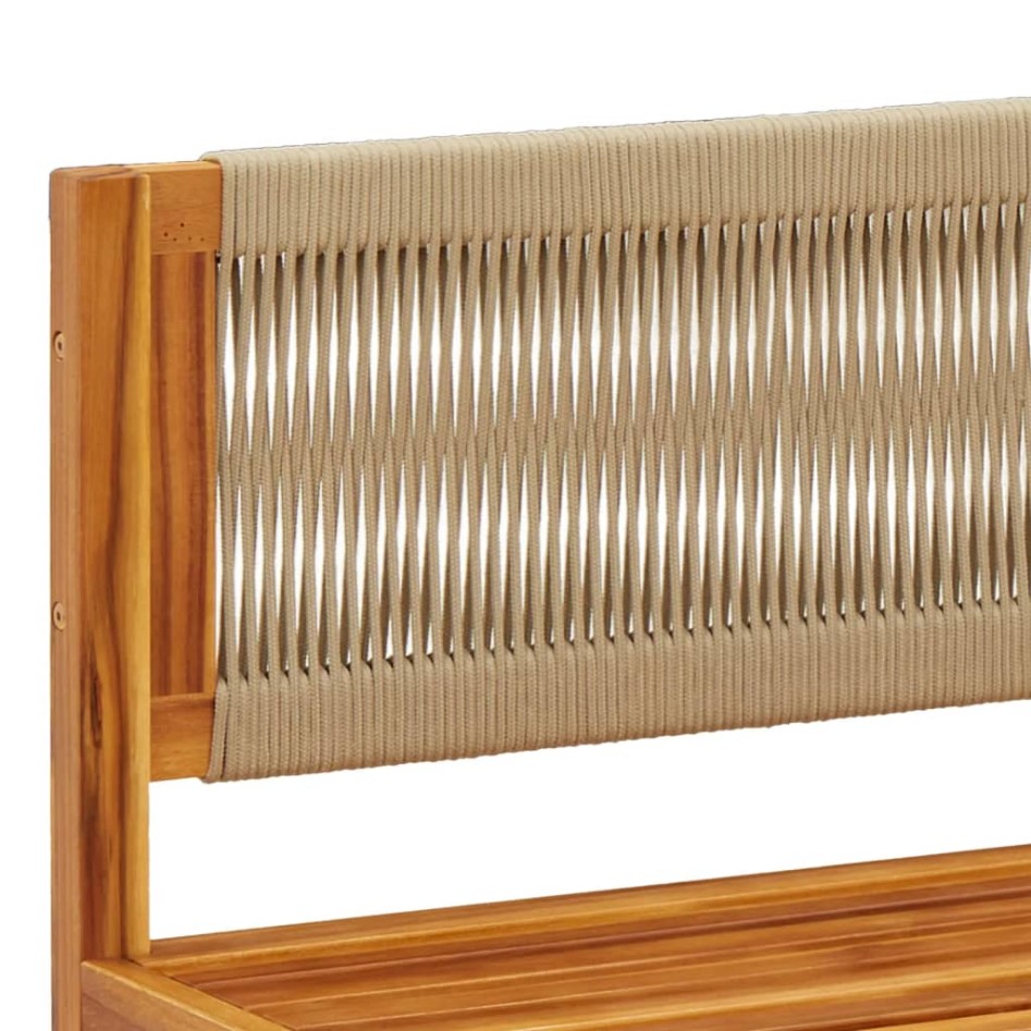 Set de sofás de jardín con cojines 3 pzas madera maciza