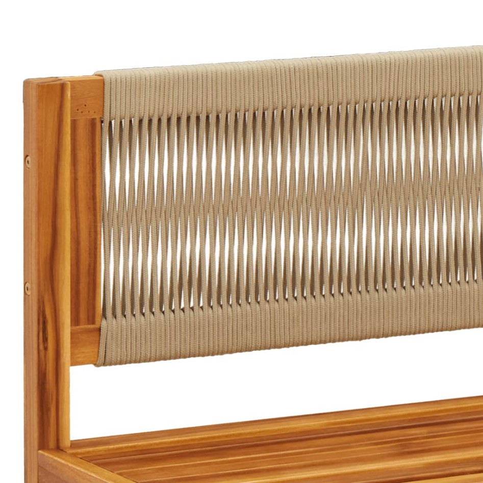 Set de sofás de jardín con cojines 5 pzas madera maciza