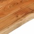 Tablero de mesa rectangular borde natural acacia 90x60x3,8