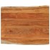 Tablero de mesa rectangular borde natural acacia 90x80x3,8