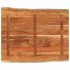 Tablero de mesa rectangular borde natural acacia 90x80x3,8